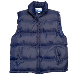 Jack Frost Men's Casual Quilted Puffer Vest Navy Blue Large